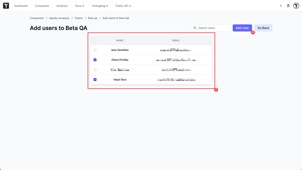 Testomat.io - Add User
