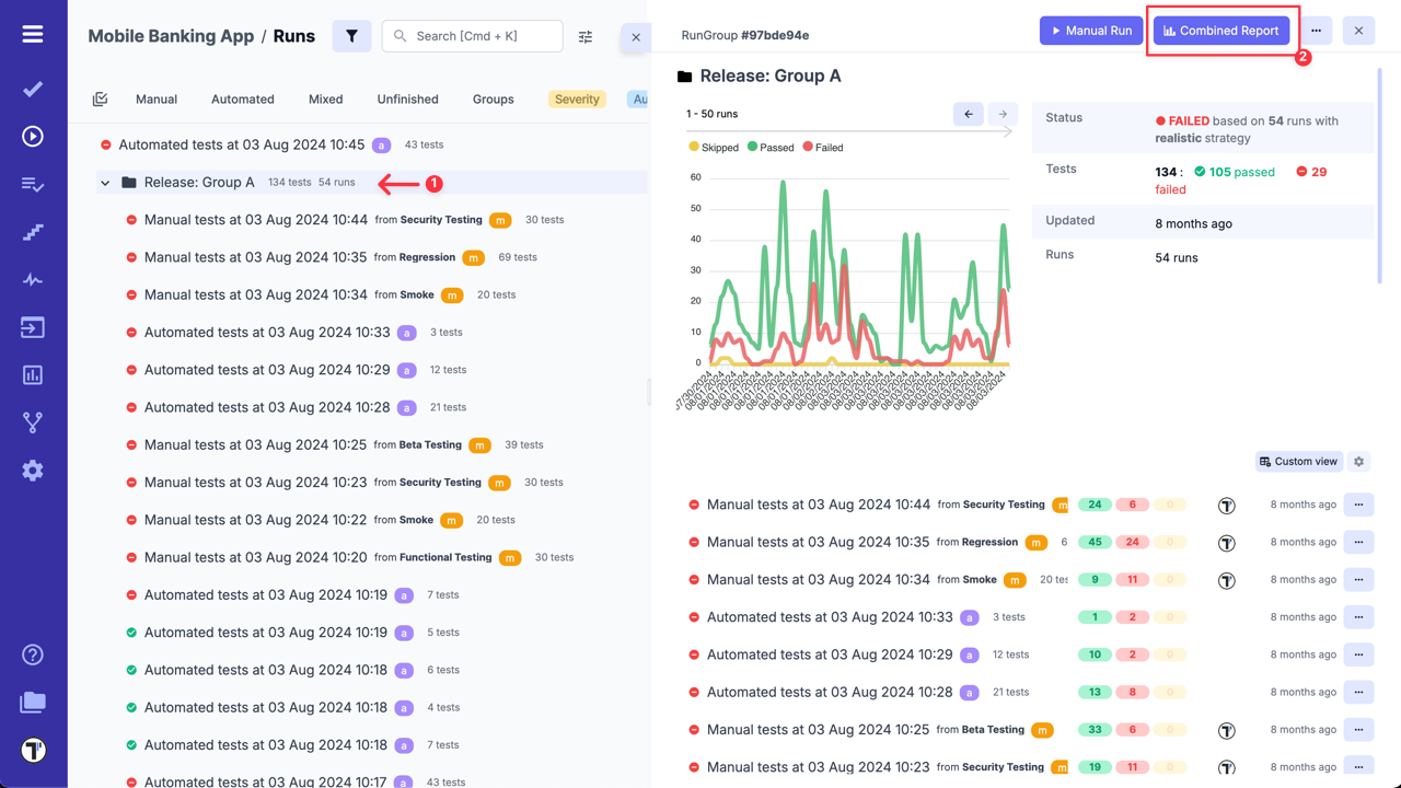 Testomat.io - Combined Report