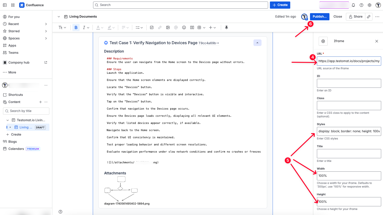 Embed URL in Confluence